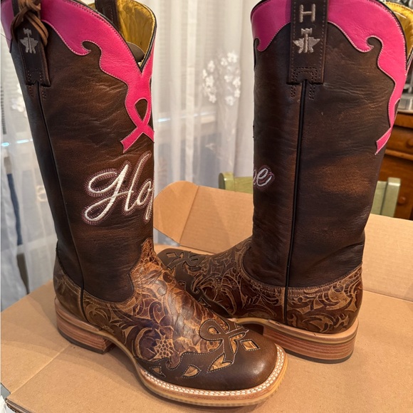 Tin Haul Pink and brown Cowboy Boots - Picture 3 of 7